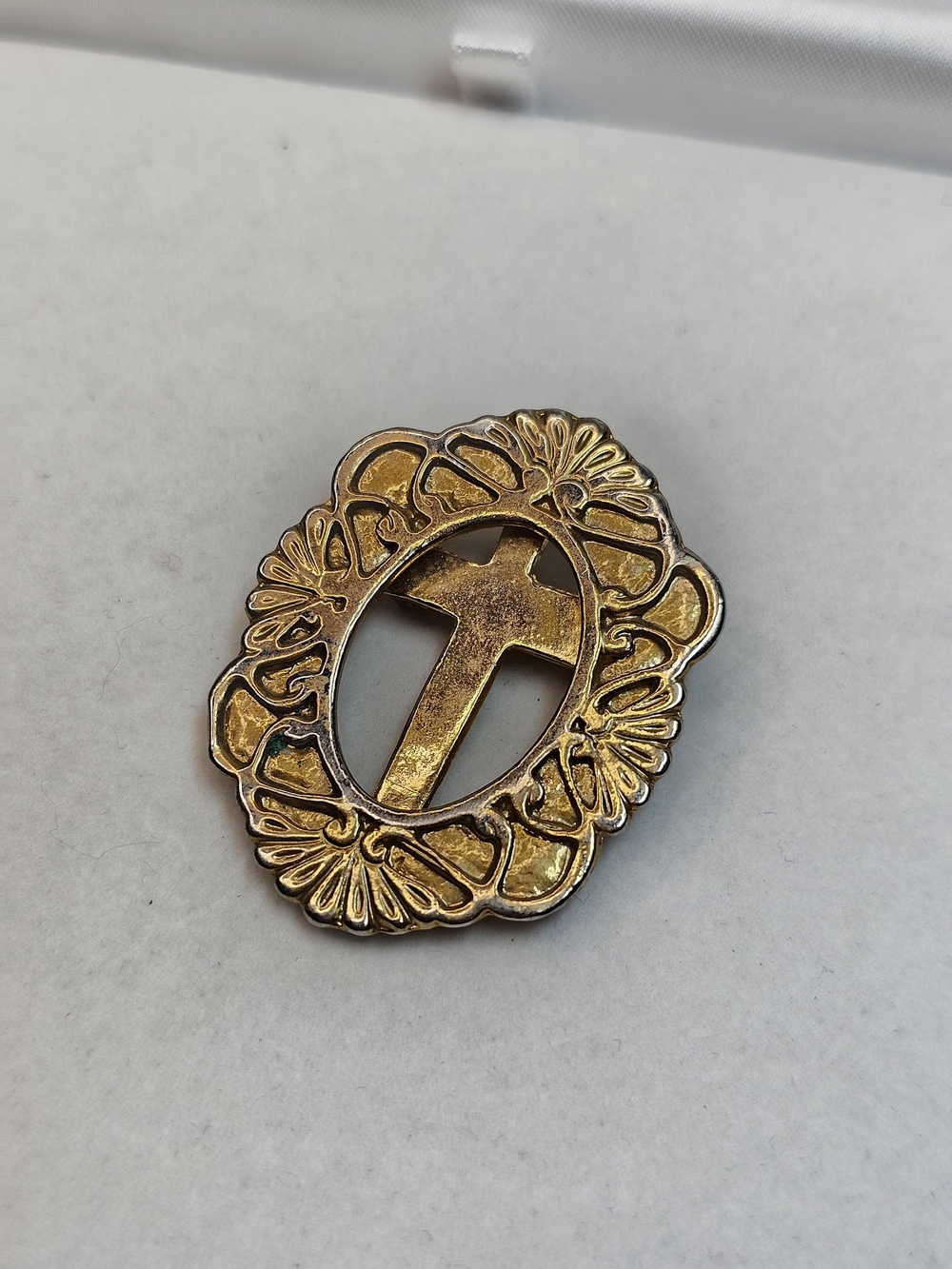 Gold Photo Frame Brooch